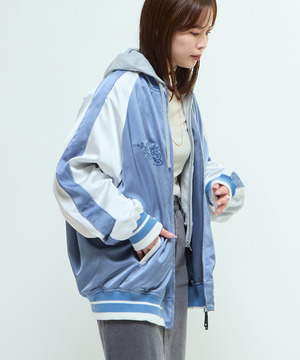 SATIN OVERSIZE SOUVENIR JACKET