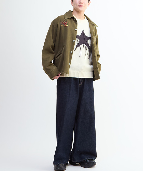 PIGMENT DYE EMBROIDERY DETROIT JACKET 詳細画像 11