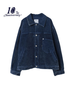 【NAVY SERIES】CORDUROY WASHED TRUCKER JACKET (SET-UP)