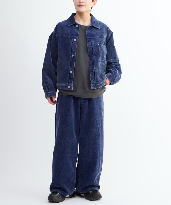 【NAVY SERIES】CORDUROY WASHED TRUCKER JACKET (SET-UP) 詳細画像 5