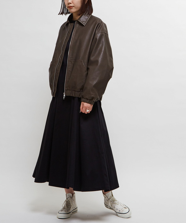 【HL】VINTAGE SYNTHETIC LEATHER BLOUSON 詳細画像 5