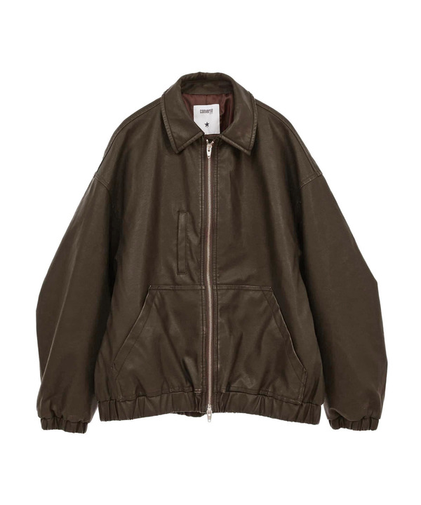 【HL】VINTAGE SYNTHETIC LEATHER BLOUSON 詳細画像 7