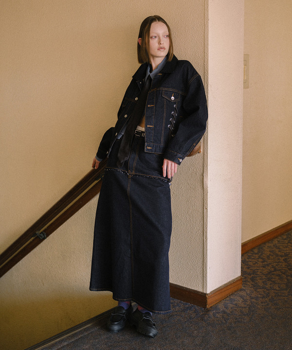 【HL】LACE-UP DENIM JACKET RIGID  (SET-UP) 詳細画像 1