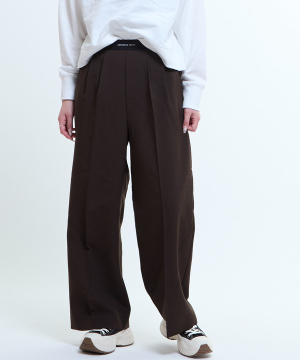 WAIST LOGO WIDE SLACKS PANTS 詳細画像 2