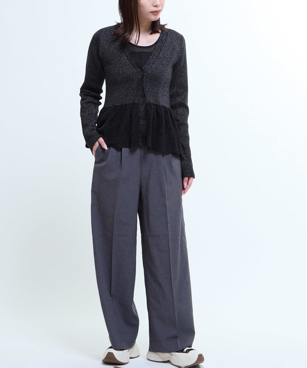 WAIST LOGO WIDE SLACKS PANTS 詳細画像 6