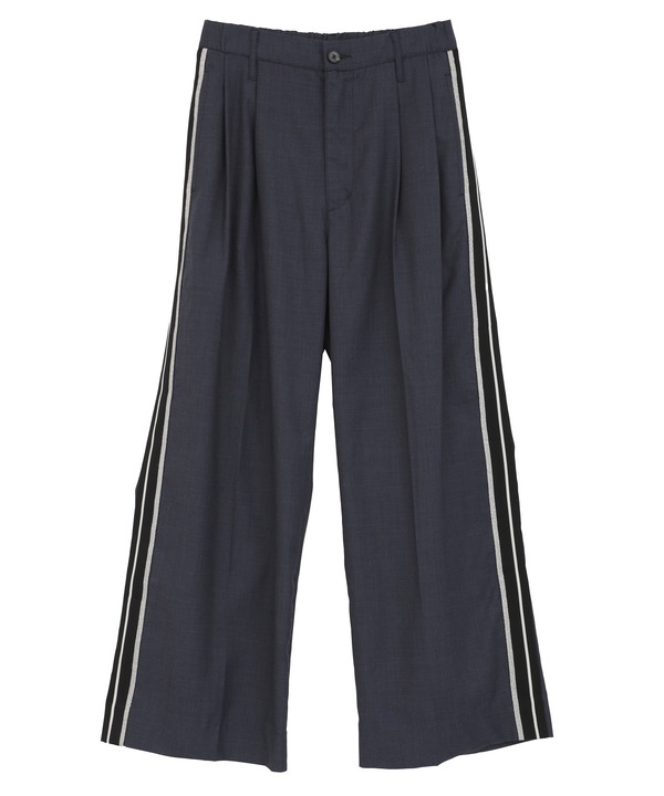 SIDE LINE WIDE SLACKS 詳細画像 ネイビー 1