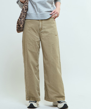 COTTON CHINO WIDE PANTS
