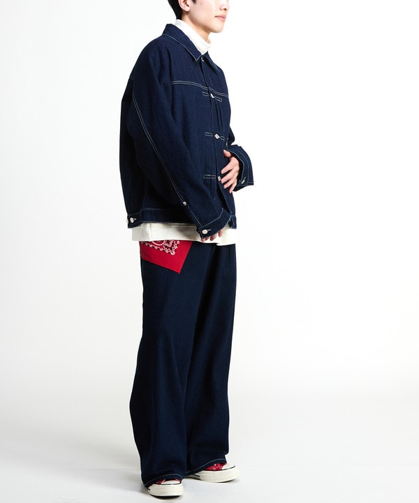 WIDE DENIM PANTS (SET-UP) 詳細画像 14