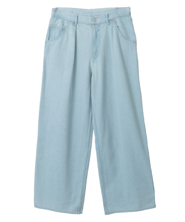 WIDE DENIM PANTS 詳細画像 サックスブルー 1