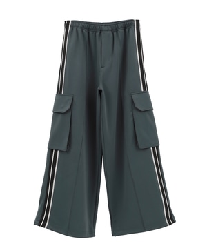 SIDE LINE WIDE CARGO TRACK PANTS