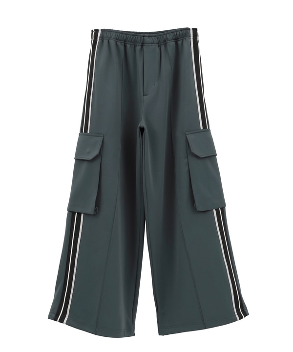 SIDE LINE WIDE CARGO TRACK PANTS 詳細画像 チャコールグレー 1