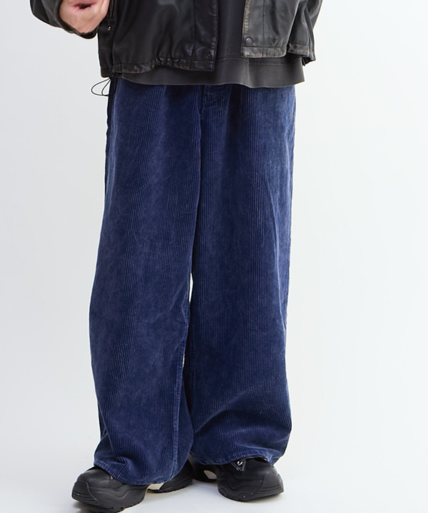 【NAVY SERIES】CORDUROY WASHED WIDE PANTS (SET-UP) 詳細画像 1