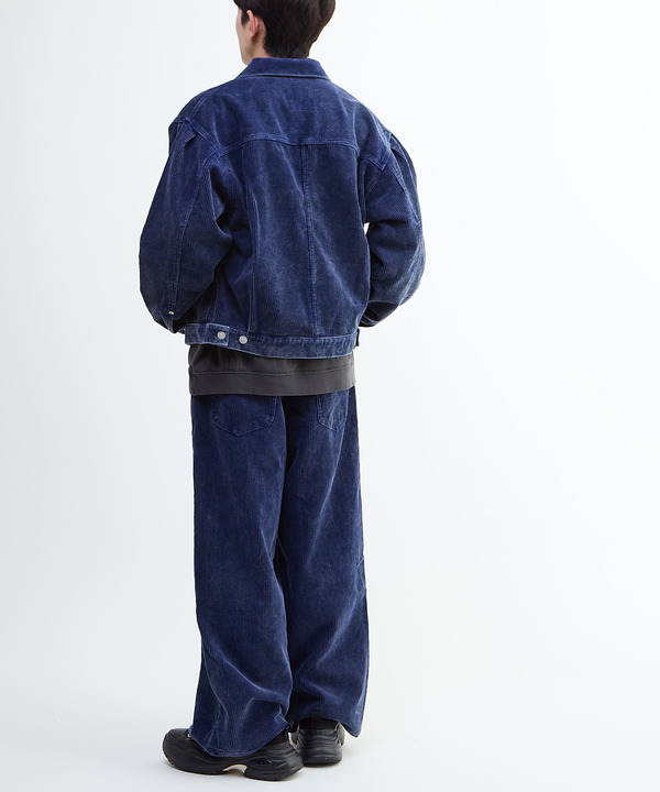 【NAVY SERIES】CORDUROY WASHED WIDE PANTS (SET-UP) 詳細画像 4