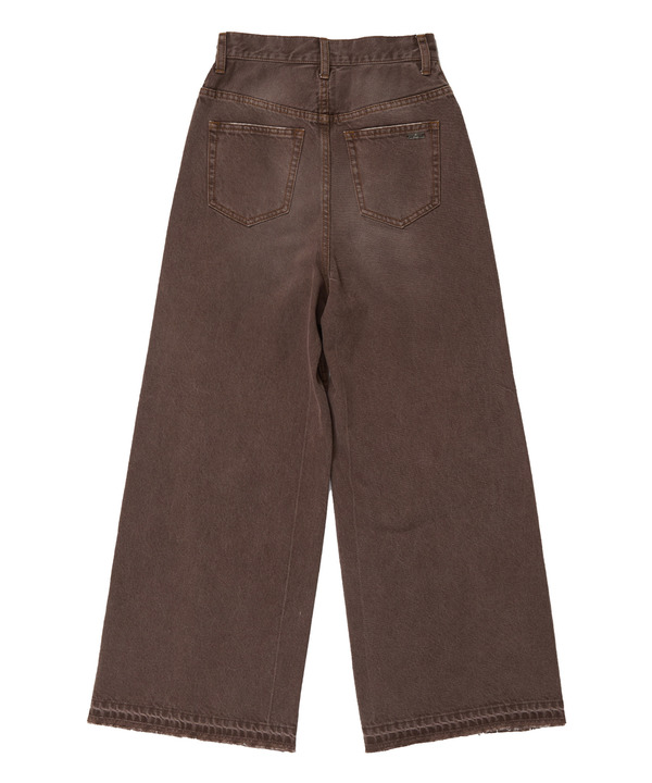 【HL】LACE-UP WIDE DENIM PANTS WASHED (SET-UP) 詳細画像 1