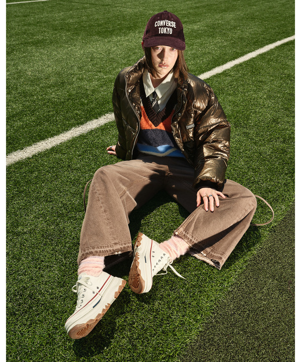 【HL】LACE-UP WIDE DENIM PANTS WASHED (SET-UP) 詳細画像 2