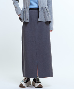 WAIST LOGO NARROW SKIRT