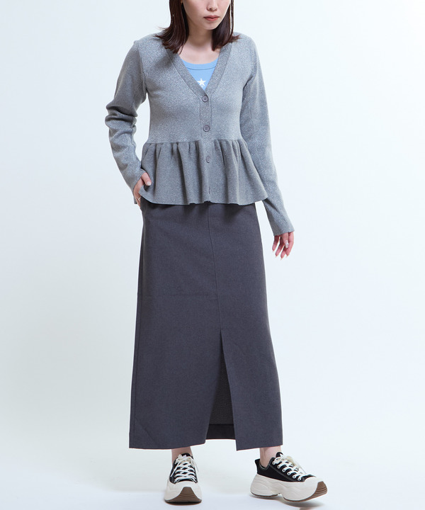 WAIST LOGO NARROW SKIRT 詳細画像 1