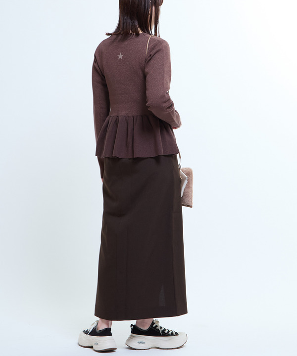 WAIST LOGO NARROW SKIRT 詳細画像 4