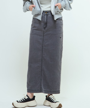 COTTON CHINO STRAIGHT SKIRT