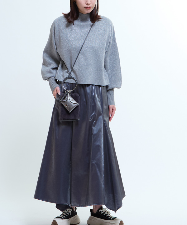 GLOSSY SATIN STAR★ CUT SKIRT 詳細画像 10