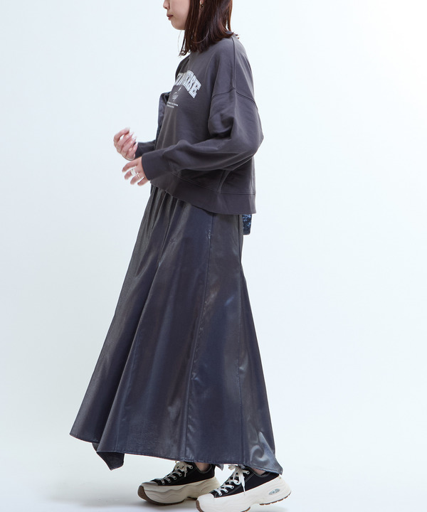 GLOSSY SATIN STAR★ CUT SKIRT 詳細画像 6