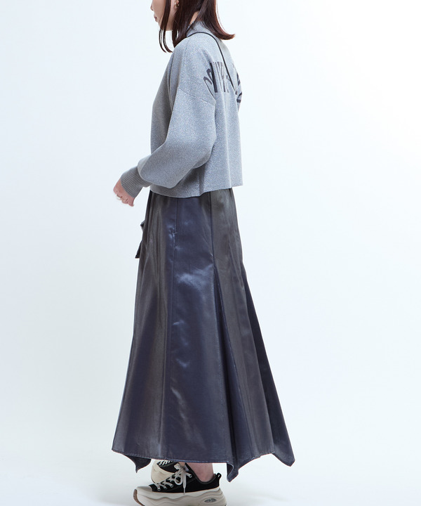 GLOSSY SATIN STAR★ CUT SKIRT 詳細画像 8