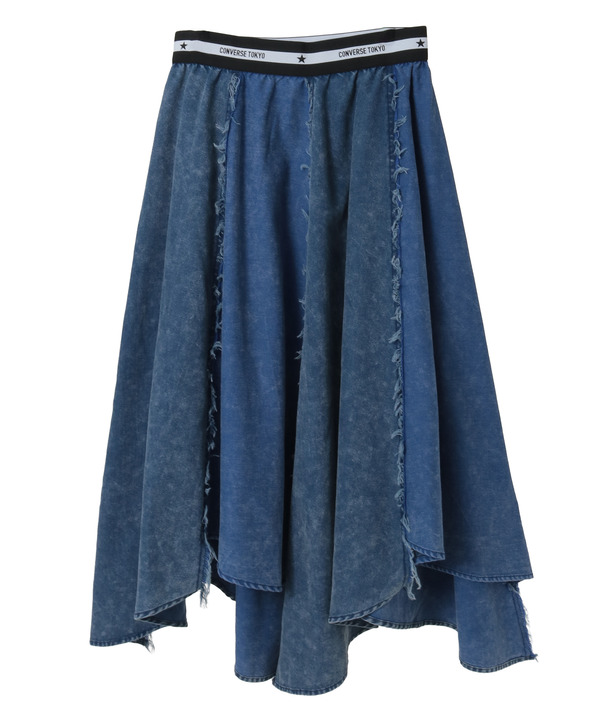 【NAVY SERIES】STAR★ RANDOM CUT DENIM SKIRT 詳細画像 6