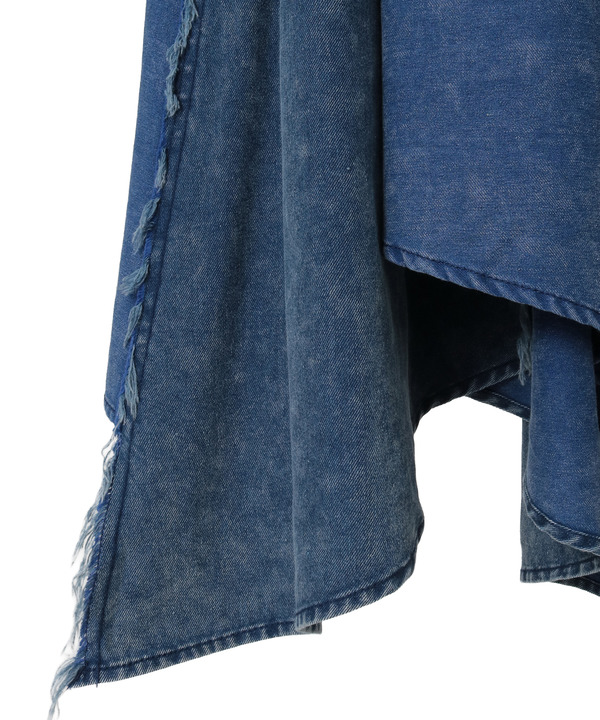 【NAVY SERIES】STAR★ RANDOM CUT DENIM SKIRT 詳細画像 9
