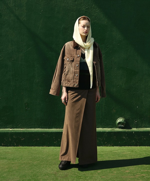 【HL】POCKET TAB ASYMMETRY SKIRT(SET UP) 詳細画像 1