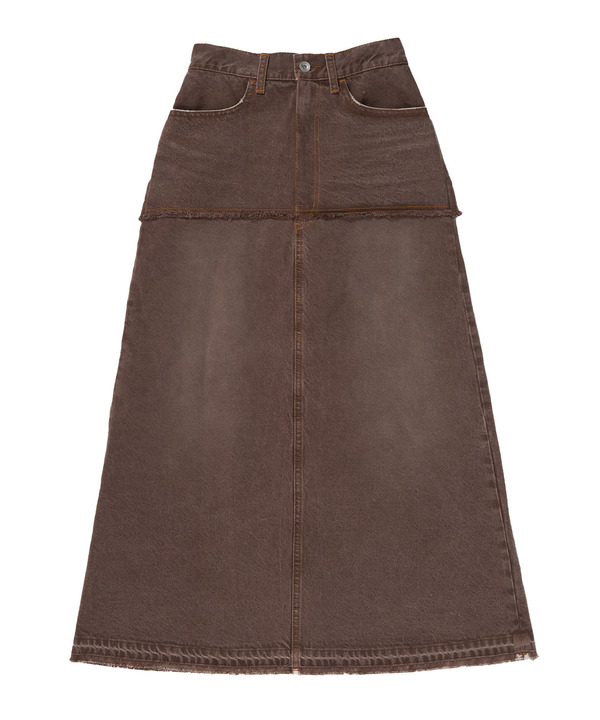 【HL】LACE-UP DENIM SKIRT WASHED (SET-UP) 詳細画像 1
