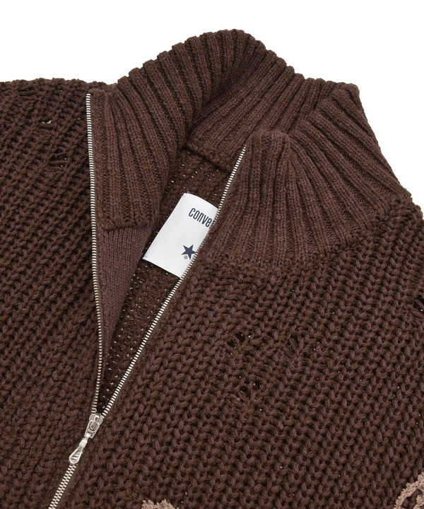 STAR★ EMBROIDERY ZIP-UP KNIT CARDIGAN 詳細画像 14