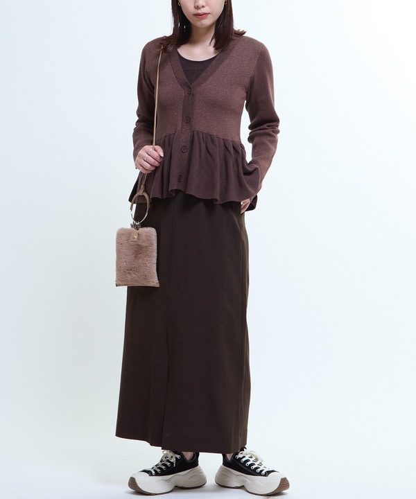 PEPLUM GLITTER CARDIGAN 詳細画像 10