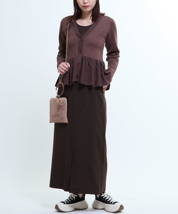 PEPLUM GLITTER CARDIGAN 詳細画像 12