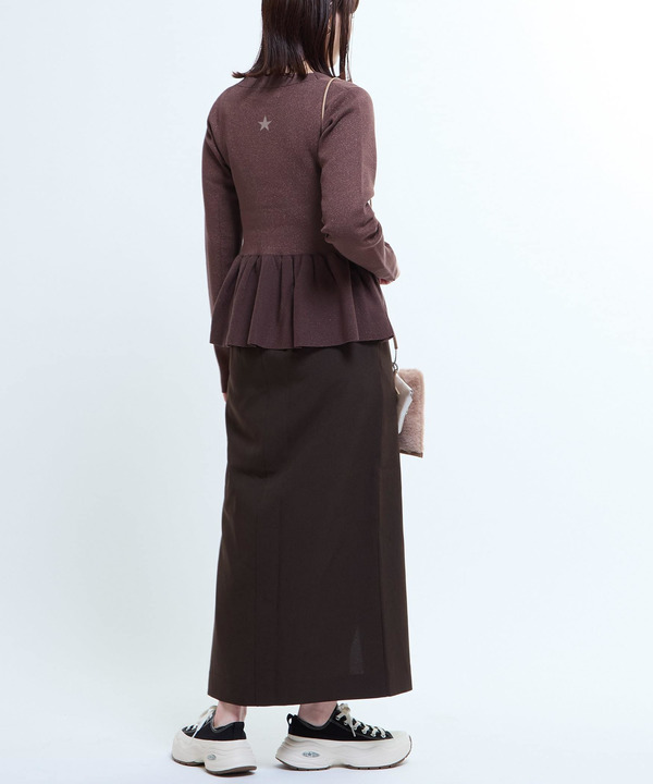 PEPLUM GLITTER CARDIGAN 詳細画像 13