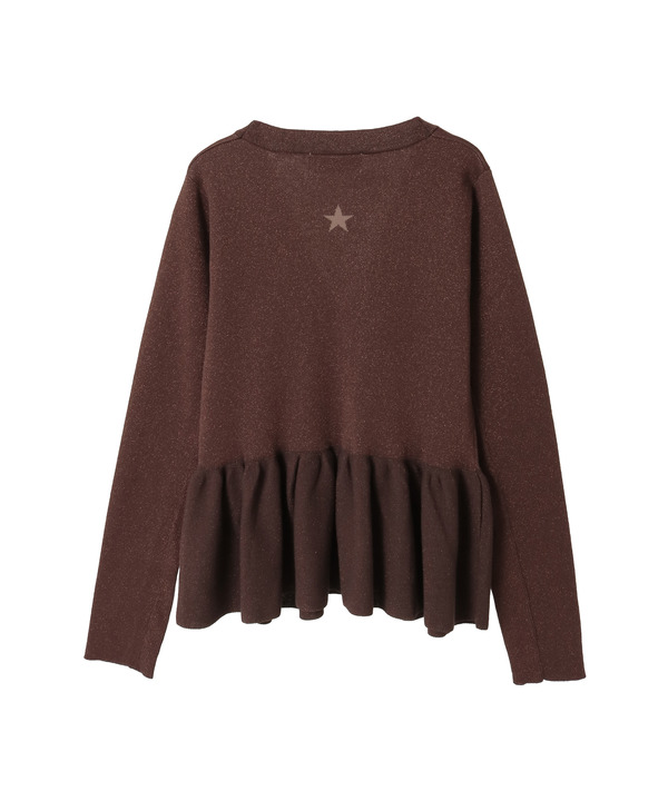 PEPLUM GLITTER CARDIGAN 詳細画像 15
