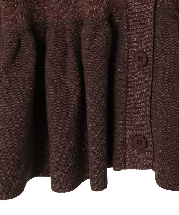 PEPLUM GLITTER CARDIGAN 詳細画像 18