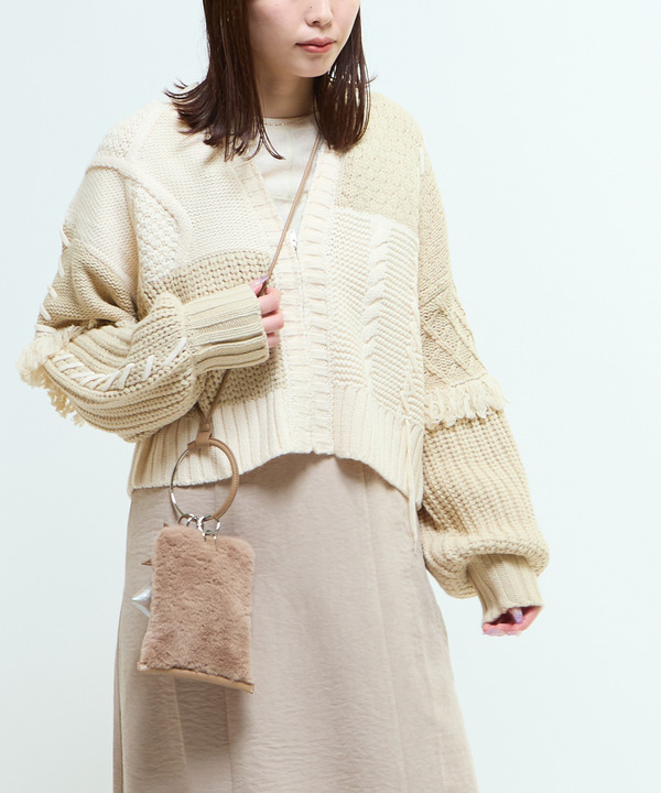 PATCHWORK STITCH CABLE KNIT CARDIGAN 詳細画像 10