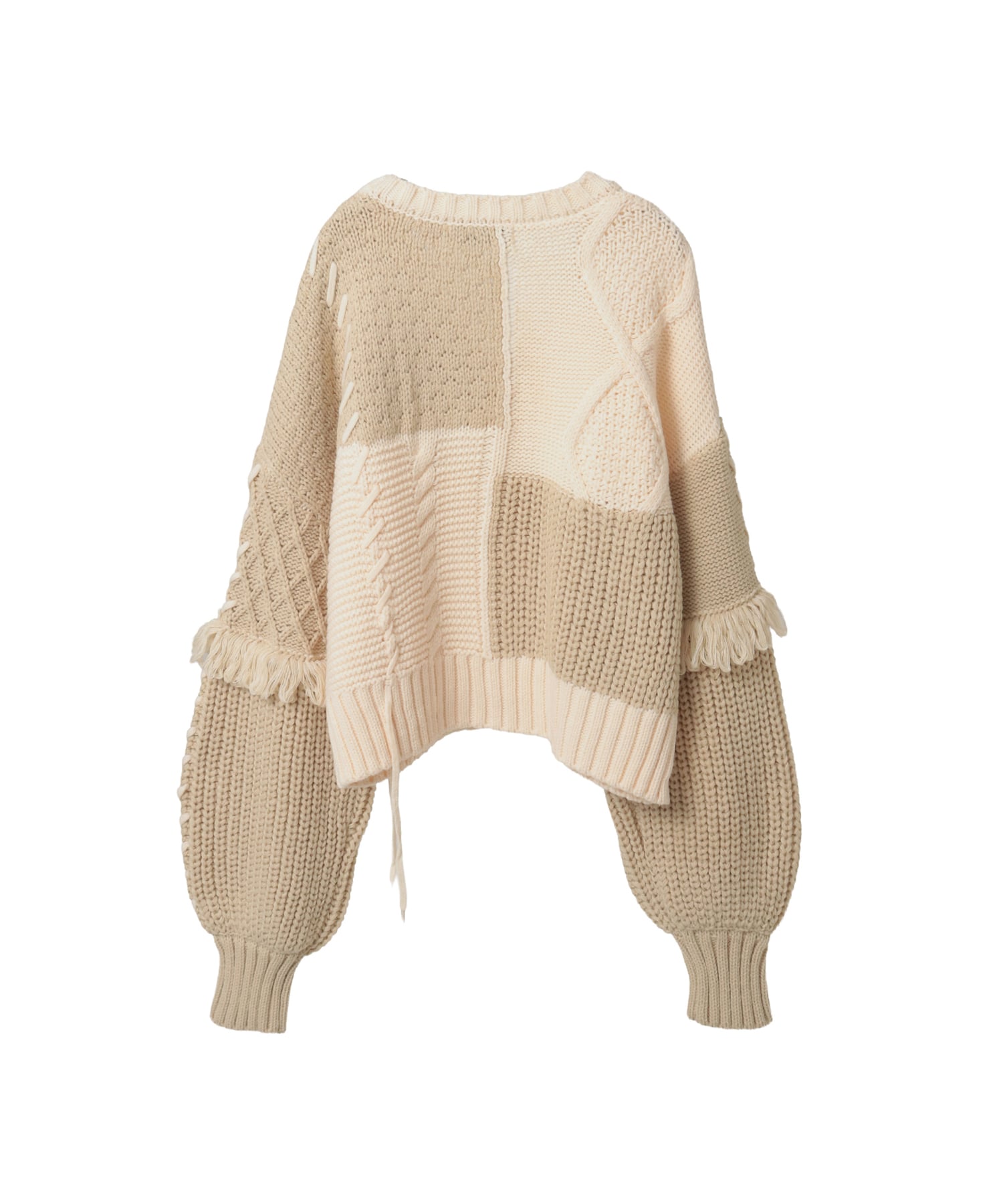 こっころ(*^-^) PATCHWORK STITCH CABLE KNIT CARDIGAN|CONVERSE TOKYO