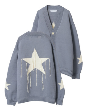 STAR★ FRINGE KNIT CARDIGAN