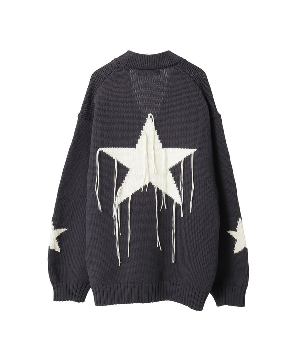 STAR★ FRINGE KNIT CARDIGAN 詳細画像 11