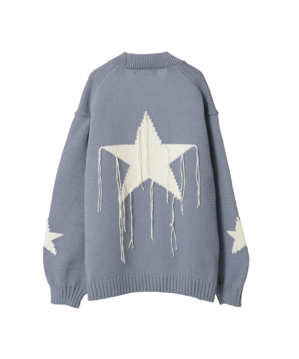 STAR★ FRINGE KNIT CARDIGAN 詳細画像 7
