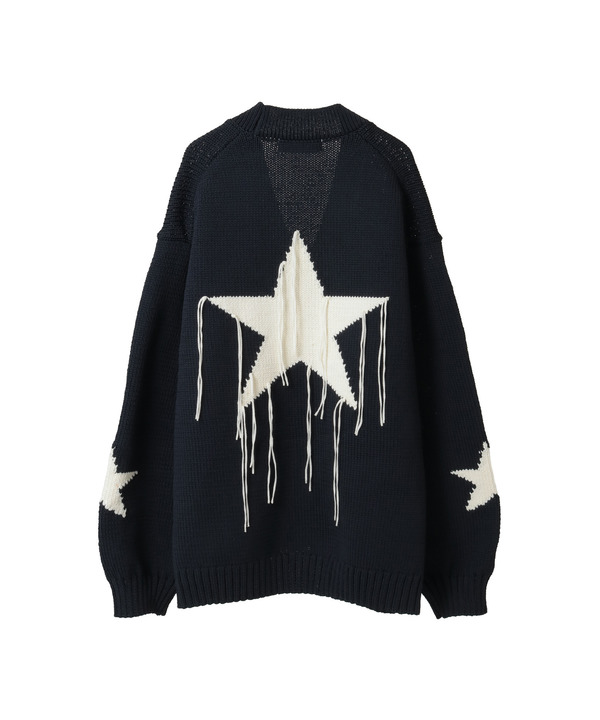 STAR★ FRINGE KNIT CARDIGAN 詳細画像 9
