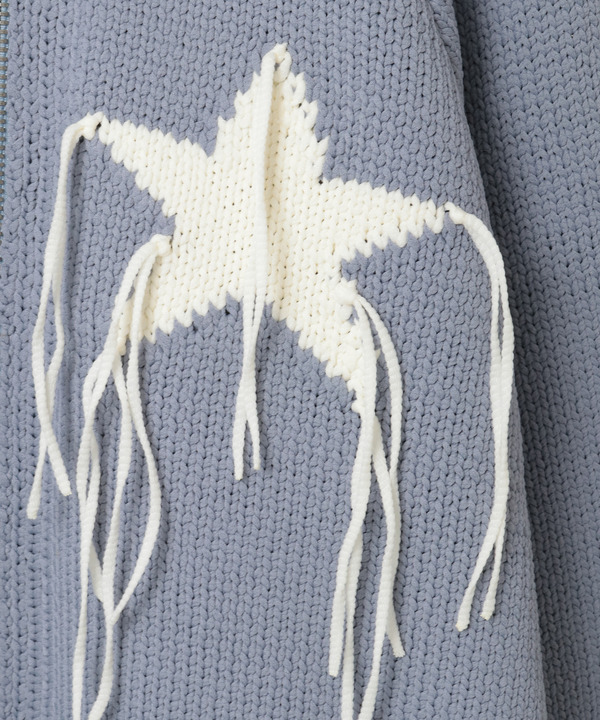 STAR★ FRINGE COWICHAN CARDIGAN 詳細画像 5