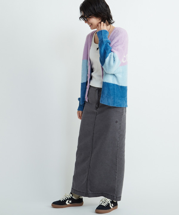 MULTI BORDER FEATHER KNIT CARDIGAN 詳細画像 18