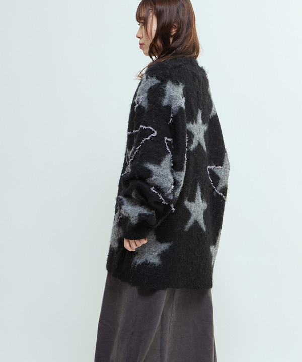 STAR★ ALLOVER STITCH KNIT CARDIGAN 詳細画像 13