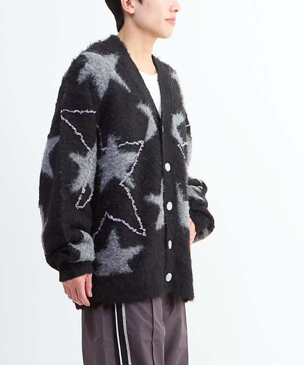 STAR★ ALLOVER STITCH KNIT CARDIGAN 詳細画像 7