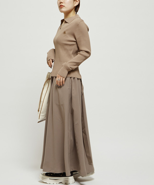 POLO COLLAR RIB KNIT TOP 詳細画像 11