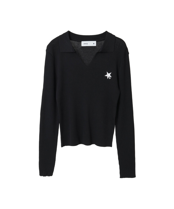 POLO COLLAR RIB KNIT TOP 詳細画像 15