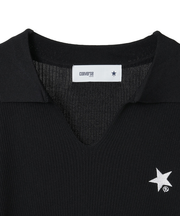 POLO COLLAR RIB KNIT TOP 詳細画像 17
