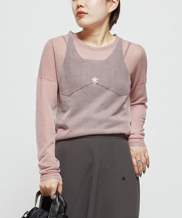 SHEER KNIT PULLOVER 詳細画像 1